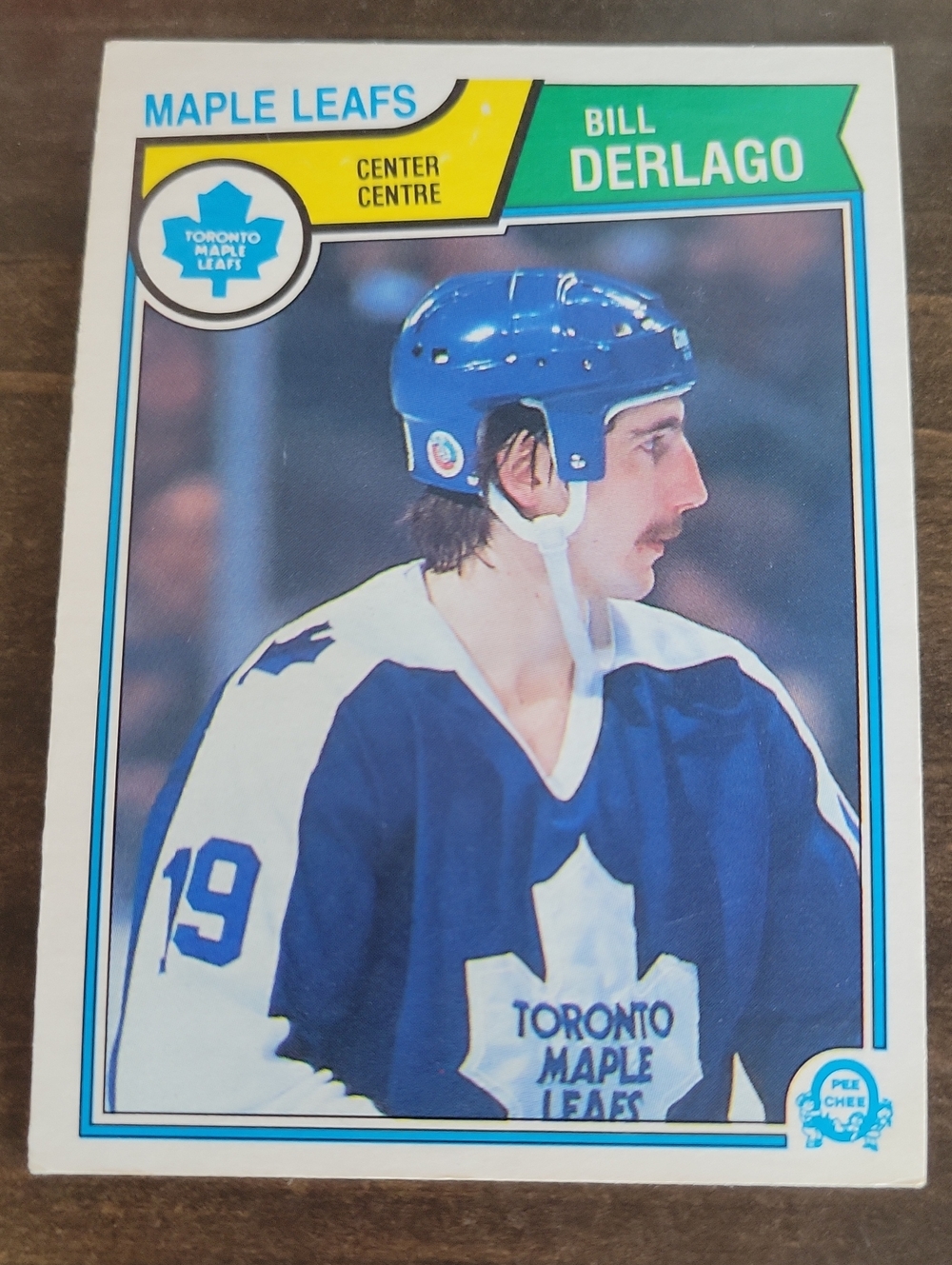 1983/84 OPC Bill Derlago Toronto Maple Leafs Hockey Card - Blue & White